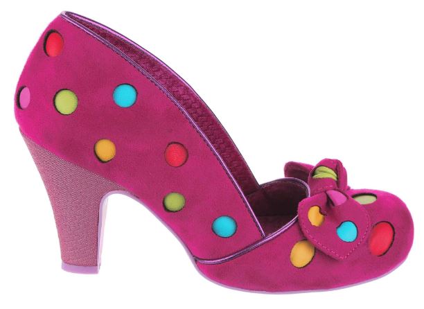 Irregular Choice Spot The Dot Pink