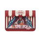 Vendula Skelecats Ghost Train Accordian Card Wallet