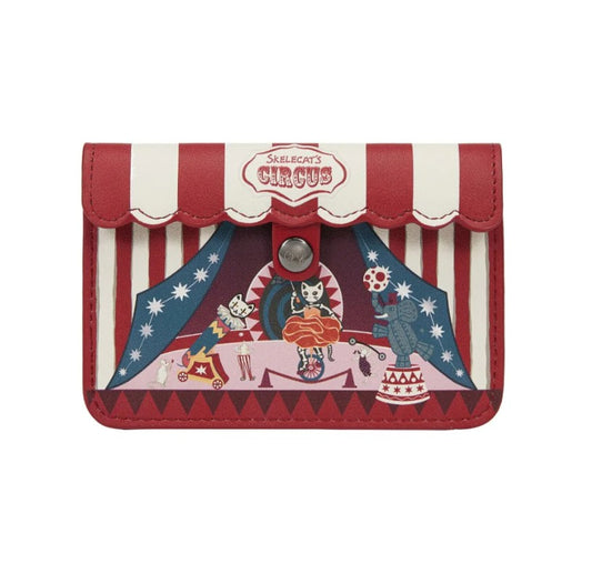 Vendula Skelecats Ghost Train Accordian Card Wallet