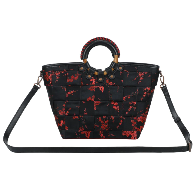 PREORDER Vendula Butterfly Garden Woven Large Ari Bag
