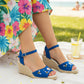 The Vibe is Busy Bees in Colbalt Blue