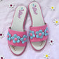 The Vibe is Flower Power In Pink with Summer Blue Flowers