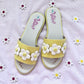 The Vibe is Flower Power In Lemon with Fresh White Flowers