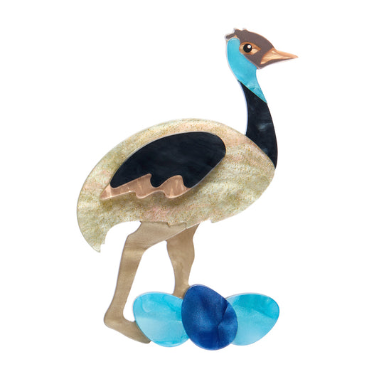 Erstwilder Australiana Elliot the Emu Brooch