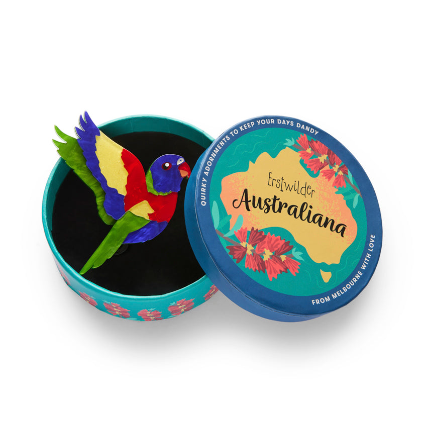 Erstwilder Australiana Lulu the Lorikeet Brooch