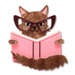 Erstwilder Puss in Books Brooch