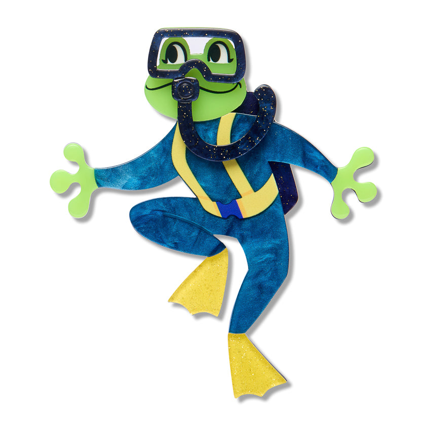 Erstwilder Wild at Work Slick Swimmer Brooch