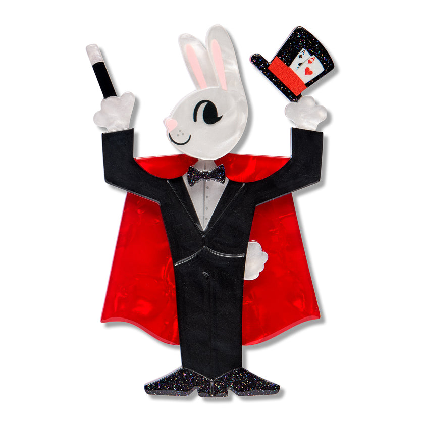 Erstwilder Wild at Work Presto Cottontail Brooch