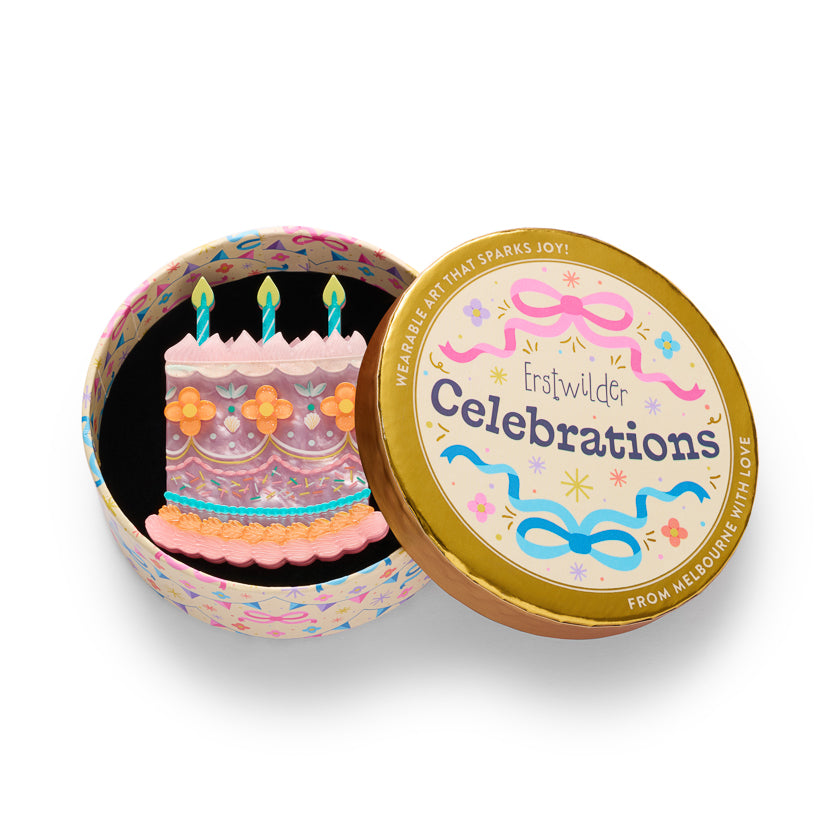 Erstwilder Celebrations Hip Hip Hooray Brooch