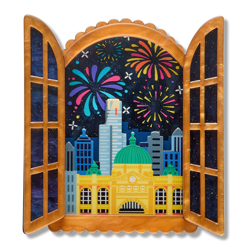 Erstwilder Celebrations Fireworks Far and Wide Brooch