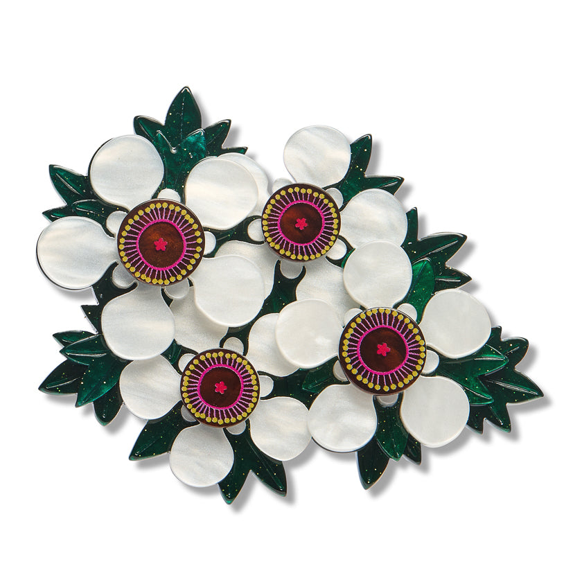 Erstwilder x Royal Botanic Gardens Victoria Manuka Brooch