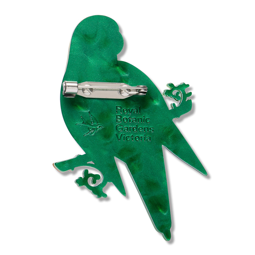Erstwilder x Royal Botanic Gardens Victoria Musk Lorikeet Brooch