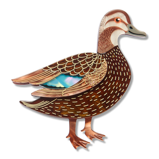 Erstwilder x Royal Botanic Gardens Victoria Pacific Black Duck Brooch