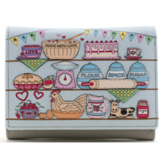 Mala Leather Bake Me Happy Tri Fold Purse
