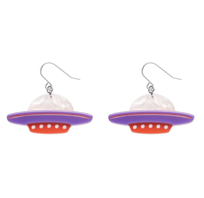 Erstwilder Mission to the Moon Beam Me Up Earrings