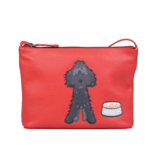 Mala Leather Bertie Cross Body Bag Red