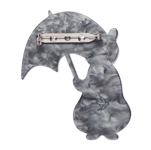 Erstwilder London Calling Bill the Badger Brooch