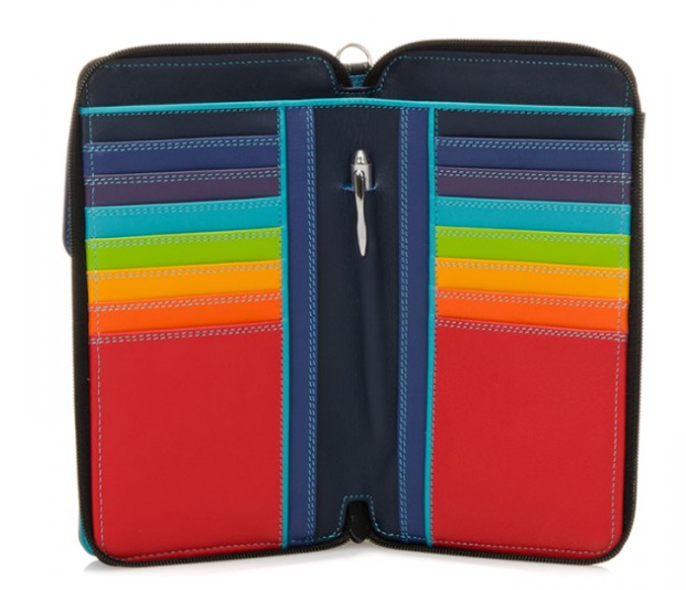 Portamonete Da Donna In Vera Pelle - Doppia Cerniera Bee Change Pouch Portafoglio Porta Carte Portamonete Mini Semplice Portamonete Carino Regalo Per Compleanno (blu - Foto 10