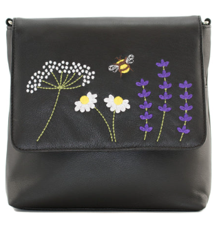 Mala Leather Blossom Flap Cross Body Bag