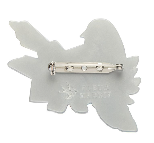 Erstwilder Fleur Harris Gentle Bluebird Brooch