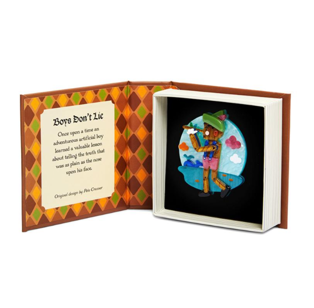 Erstwilder Pete Cromer Fairy Tales Boys Dont Lie Brooch