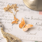 Fable England Butterfly Orange Necklace