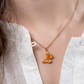 Fable England Butterfly Orange Necklace