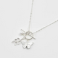 Fable England Silver Butterfly Blue Necklace