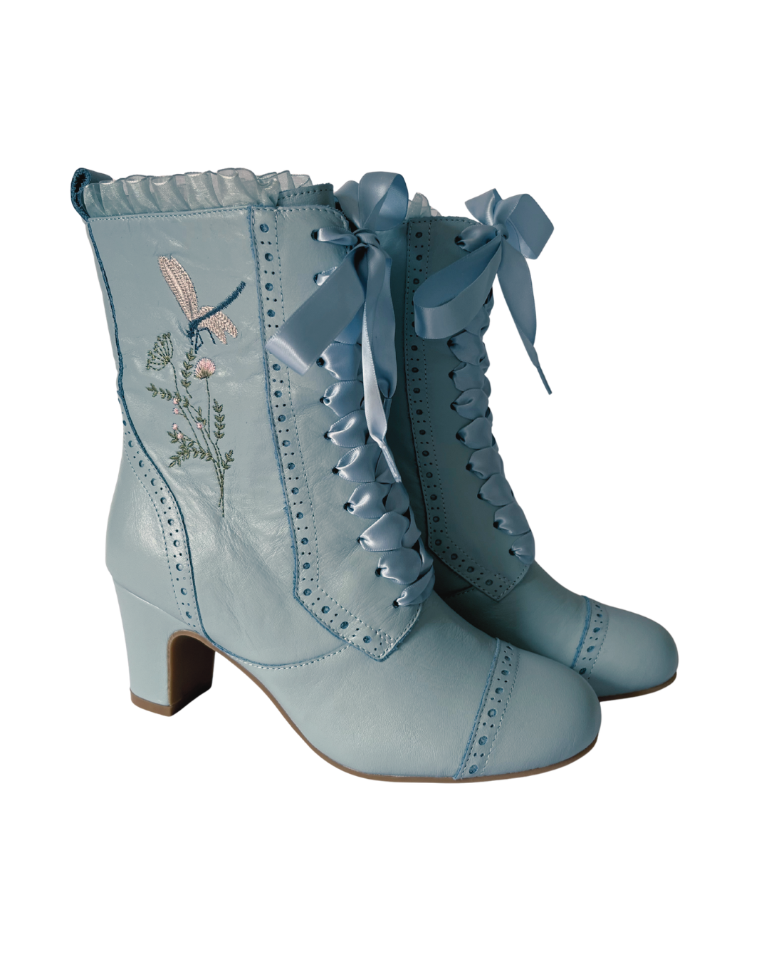 The Vibe is Damselfly Soft Blue Boots