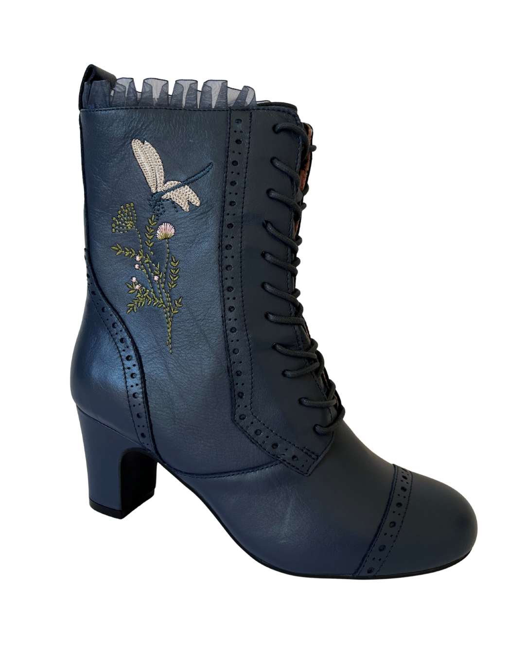The Vibe is Damselfly Navy Blue Boots