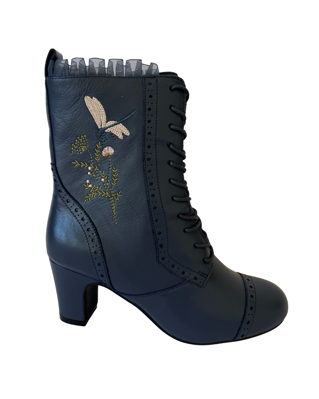 The Vibe is Damselfly Navy Blue Boots