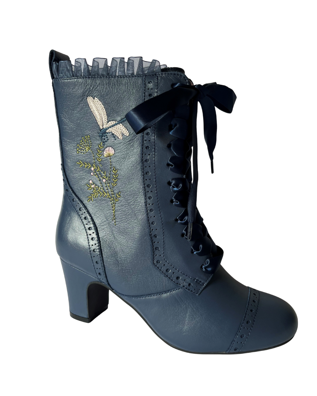 The Vibe is Damselfly Navy Blue Boots