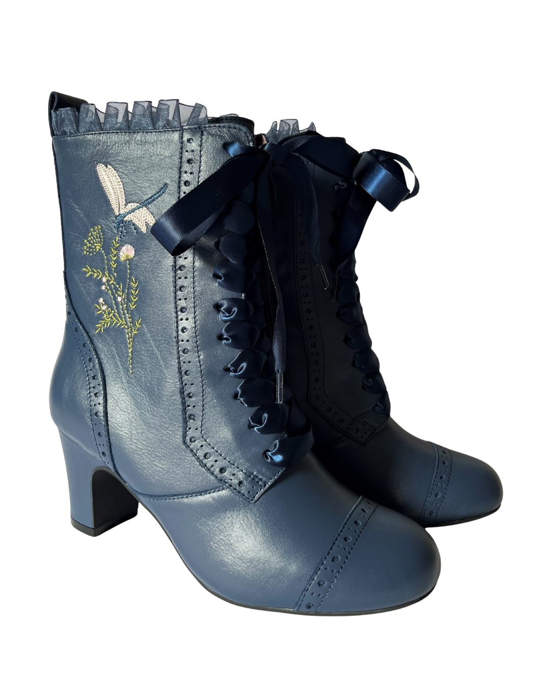 The Vibe is Damselfly Navy Blue Boots