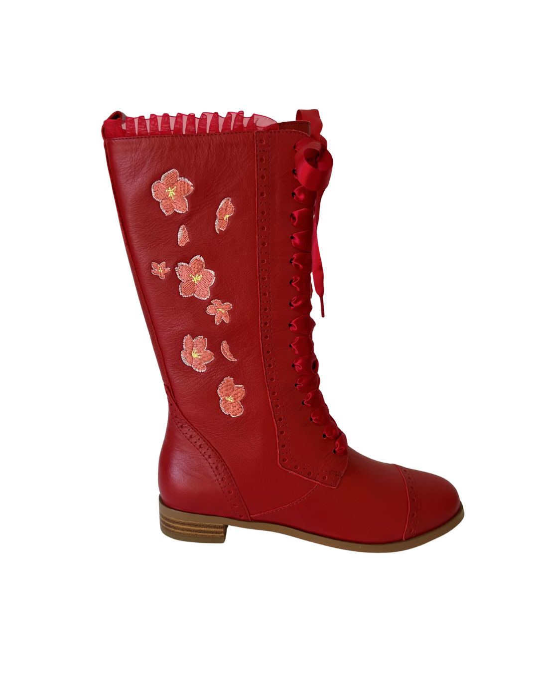 The Vibe is Sakura Red Boots