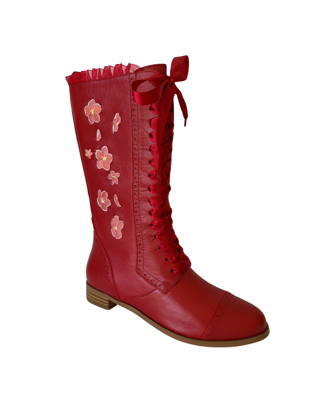 The Vibe is Sakura Red Boots