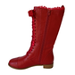 The Vibe is Sakura Red Boots