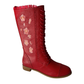 The Vibe is Sakura Red Boots
