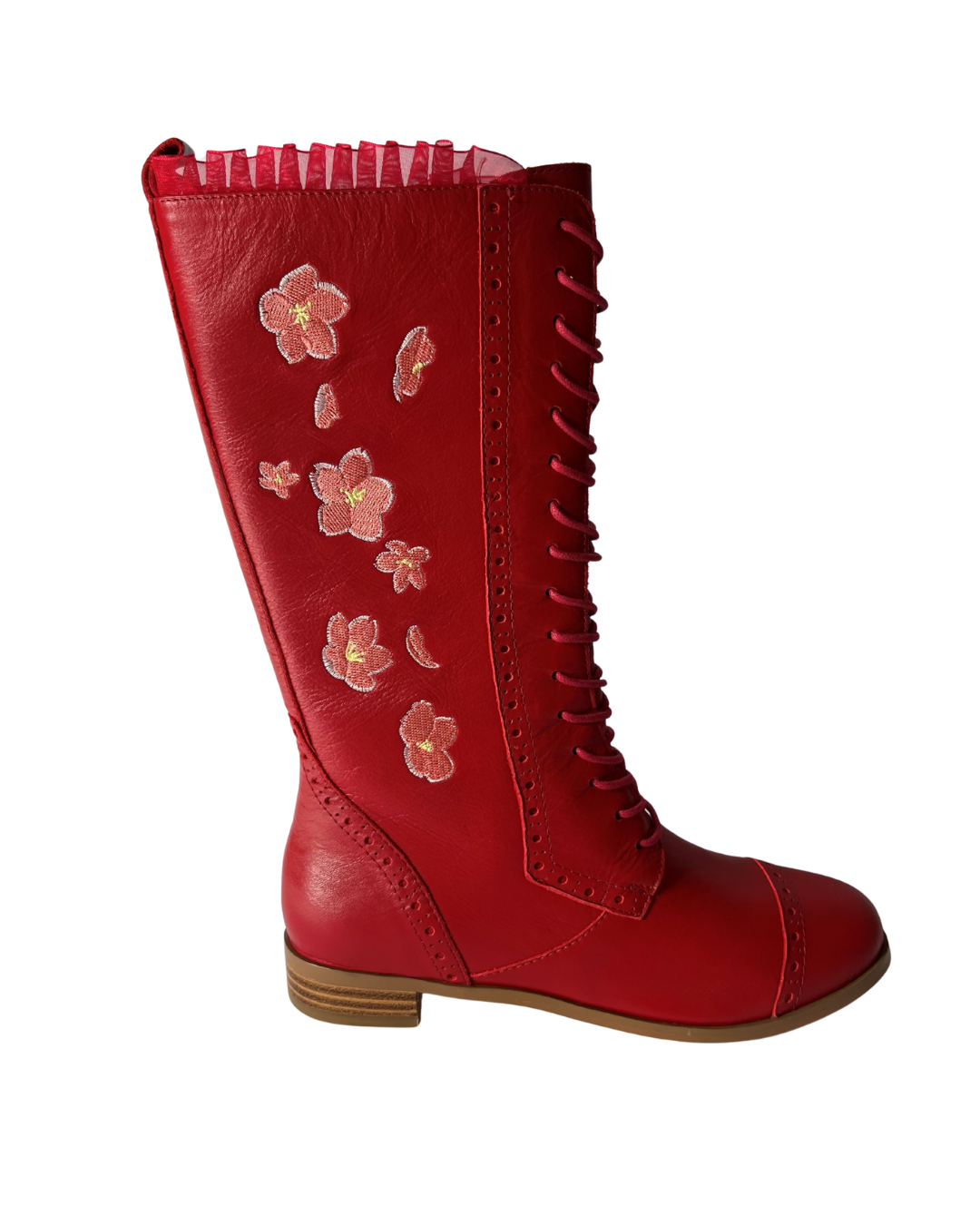 The Vibe is Sakura Red Boots