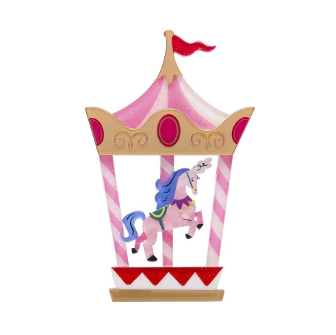Erstwilder A Day at the Fair Carousel For One Brooch