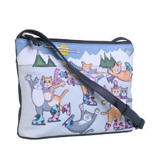Mala Skating Cats Midi Cross Body Bag