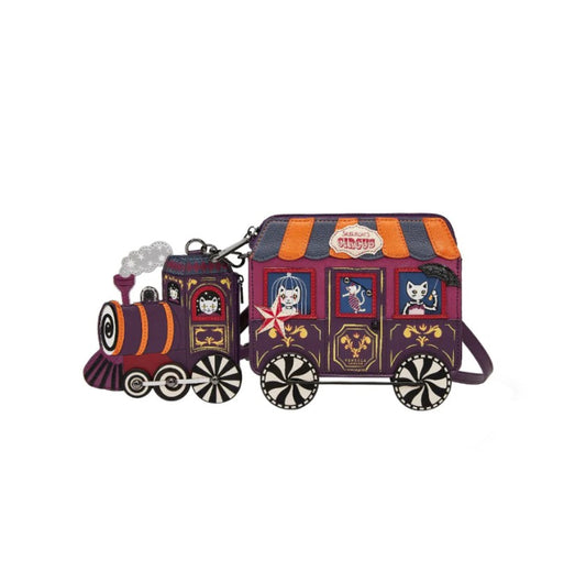 Vendula Skelecats Ghost Train Charm Novelty Bag