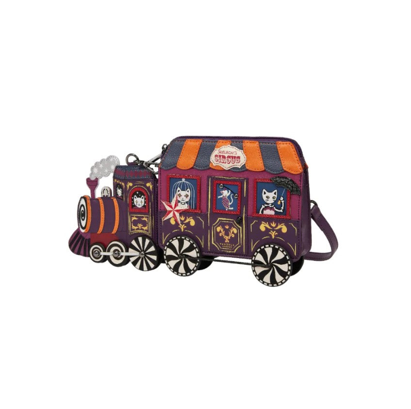 Vendula Skelecats Ghost Train Charm Novelty Bag