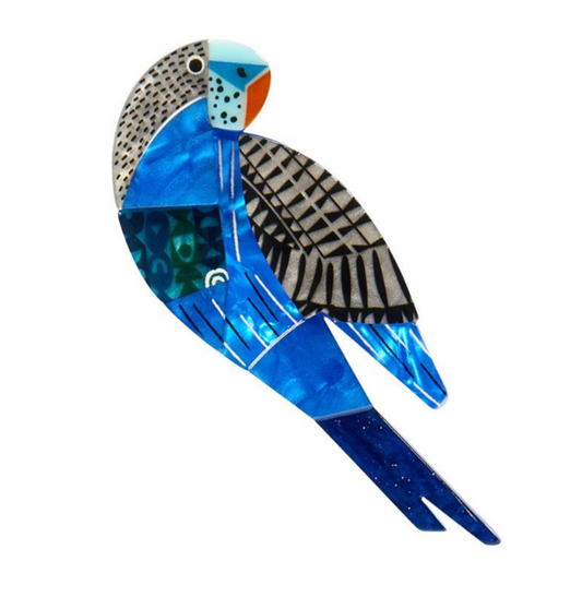 Erstwilder Clare Youngs A Budgie Named Chirp Brooch
