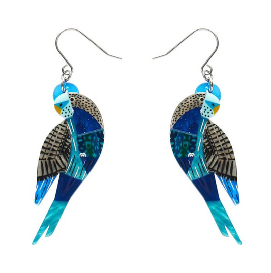 Erstwilder Clare Youngs A Budgie Named Chirp Earrings