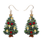 Erstwilder Merry Menagerie Christmas Tree Centre Piece Drop Earrings