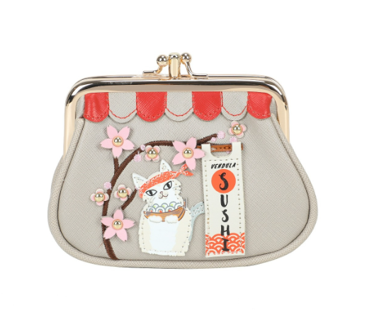 PREORDER Vendula Sushi Grey Edition Clipper Coin Purse