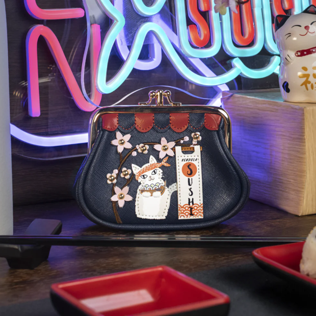 PREORDER Vendula Sushi Blue Edition Clipper Coin Purse