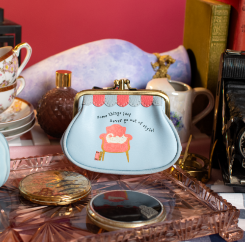 Vendula Vintage Rose Clipper Coin Purse