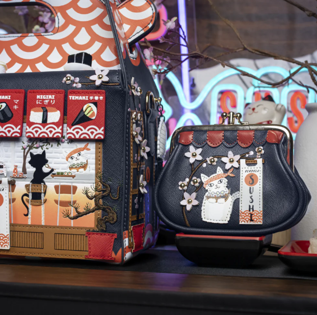 PREORDER Vendula Sushi Blue Edition Clipper Coin Purse