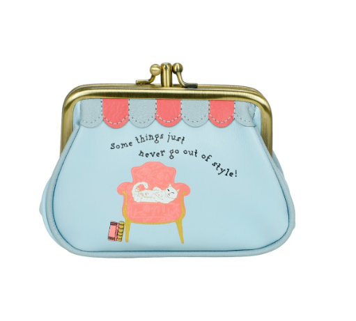 Vendula Vintage Rose Clipper Coin Purse